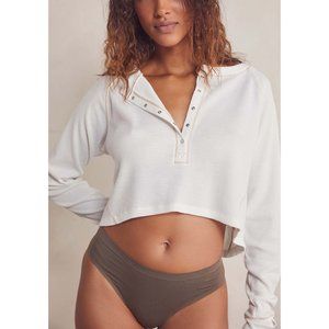 NWT Free People Early Night Cropped Pullover / Jasmine